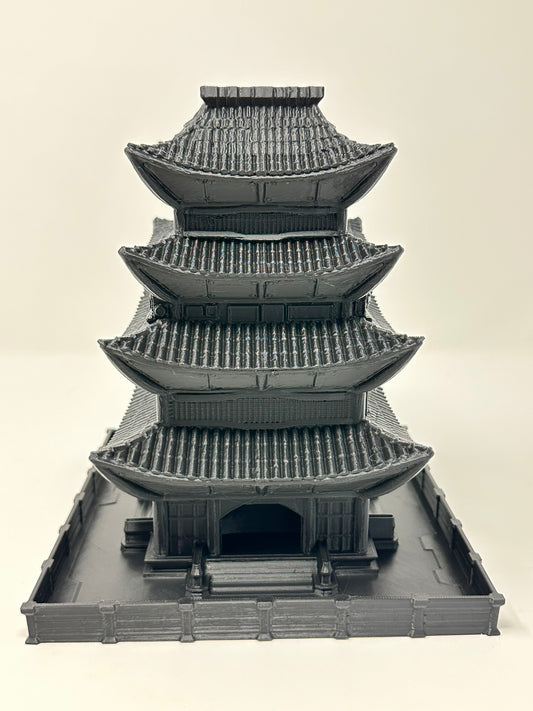 Dystopian Asian Pagoda Dice Tower